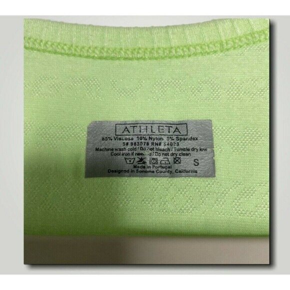 Athleta Tank Top Womens Size‎ Small Green Workout Athleisure - Picture 4 of 8